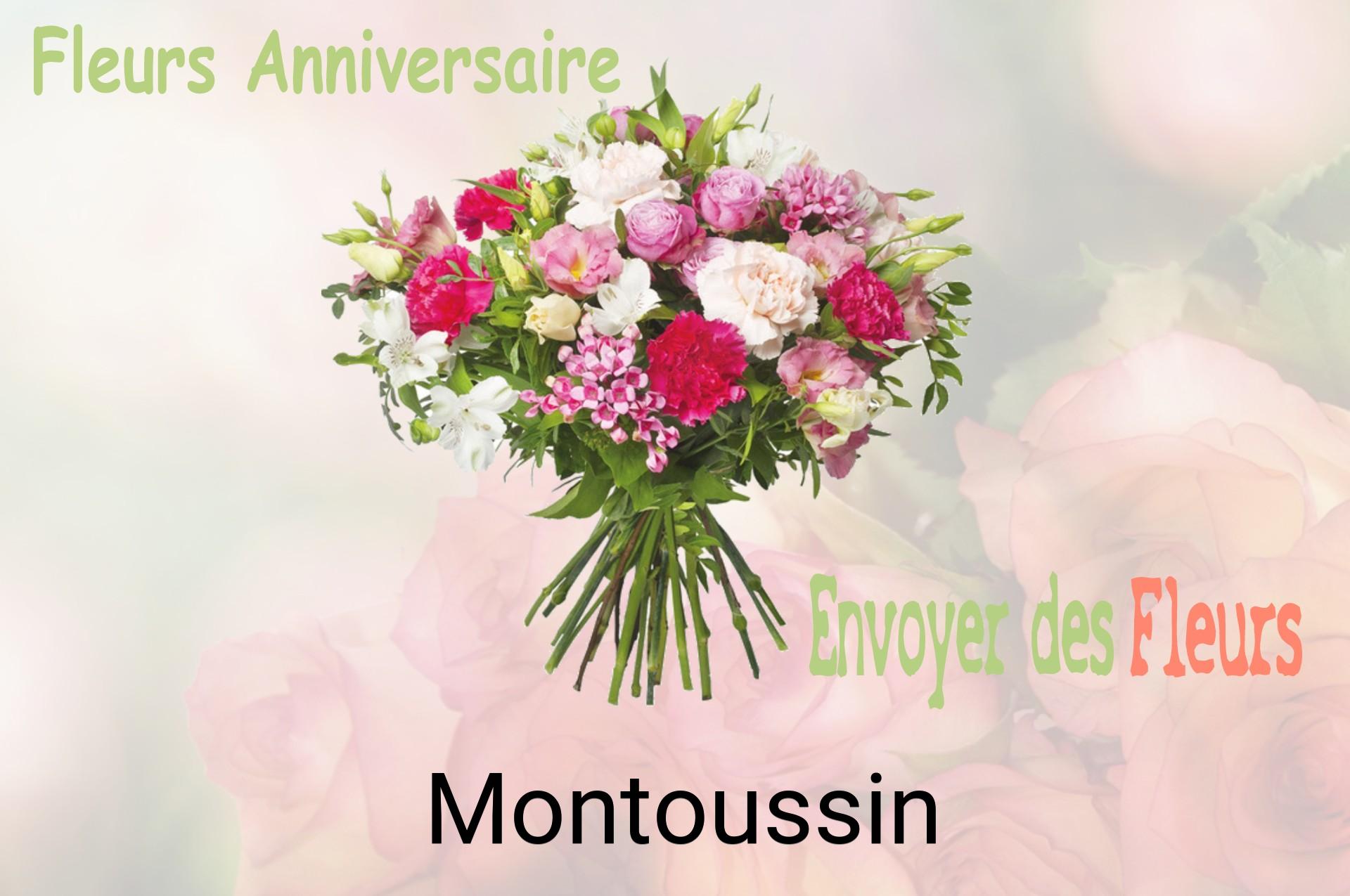 Bouquet de fleurs d’anniversaire livré à Montoussin